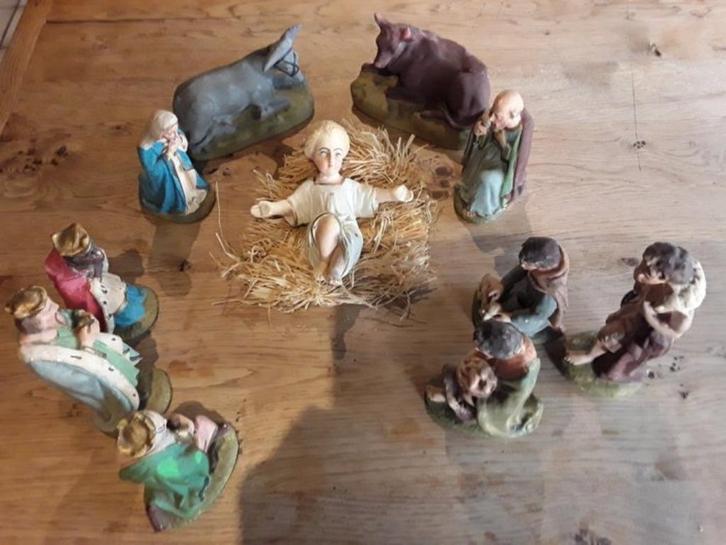 Originele, antieke kerstbeelden uit de jaren 1930, Diversen, Kerst, Ophalen of Verzenden
