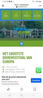 Ticket!grootste animal-event/beekse bergen nl, Tickets en Kaartjes, Kortingskaart, Eén persoon