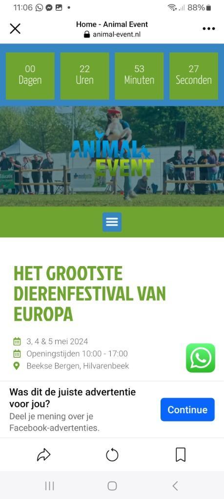 Ticket!grootste animal-event/beekse bergen nl, Tickets & Billets, Loisirs | Parcs d'attractions, Une personne, Carte de réduction