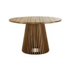 Prachtige tuintafel rond voor 6 personen, Tuin en Terras, Ophalen, Nieuw, Rond, Hout