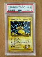 Lt Surge's Electabuzz - Gym Japanese PSA 10, Hobby en Vrije tijd, Verzamelkaartspellen | Pokémon, Ophalen of Verzenden, Nieuw