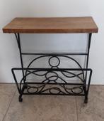 Bijzettafeltje/ tijdschriftenhouder, Huis en Inrichting, Ophalen, Zo goed als nieuw
