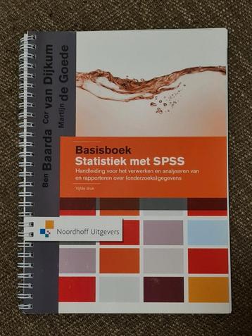 Cor van Dijkum - Basisboek statistiek met SPSS beschikbaar voor biedingen