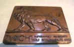 Bronzen plaquette Zurich Assurances, Antiek en Kunst, Ophalen of Verzenden, Brons