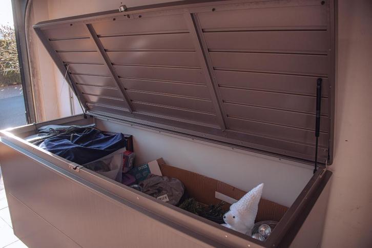 Opbergkoffer Biohort, Tuin en Terras, Tuinmeubel-accessoires, Zo goed als nieuw, Ophalen