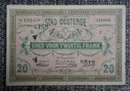 Billet 20 Francs Belgique 1916 Stad Oostende, Série, Enlèvement ou Envoi, Belgique