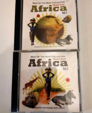 2 x CD Musique d'Afrique, musique traditionnelle, folklore,, Enlèvement ou Envoi