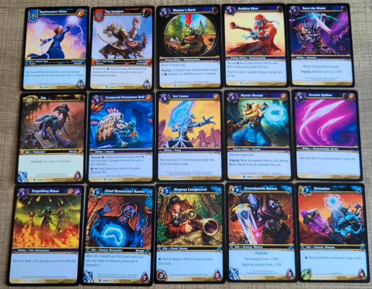 World of Warcraft: Drums: 29 verzamelkaarten, Hobby en Vrije tijd, Verzamelkaartspellen | Overige, Zo goed als nieuw, Meerdere kaarten