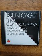CD John Cage : Three Constructions, CD & DVD, CD | Instrumental, Enlèvement