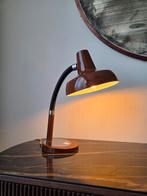 Tafellamp bruin spiegel vintage, Ophalen of Verzenden, Zo goed als nieuw