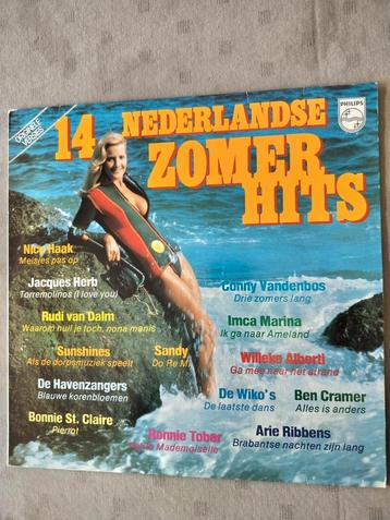 Lp 14 Nederlandse zomerse hits zeer goed beschikbaar voor biedingen