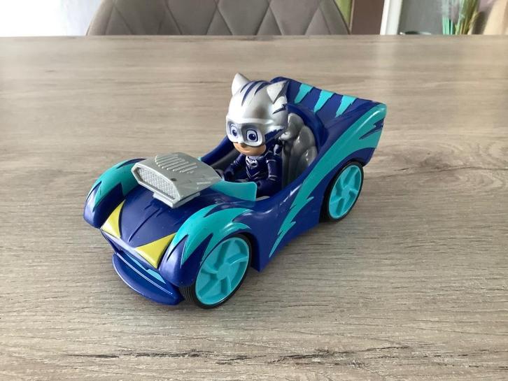 PJ Masks Cat Car met character (7x18 cm), Kinderen en Baby's, Speelgoed | Actiefiguren, Zo goed als nieuw, Ophalen of Verzenden