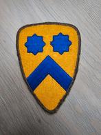 US WW2 2nd Cavalry division patch whiteback, Ophalen of Verzenden