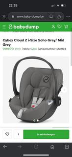 Cybey CloudZ grijs + groene hoes Ukje, Kinderen en Baby's, Autostoeltjes, Overige merken, Slaapstand, Zo goed als nieuw, Ophalen