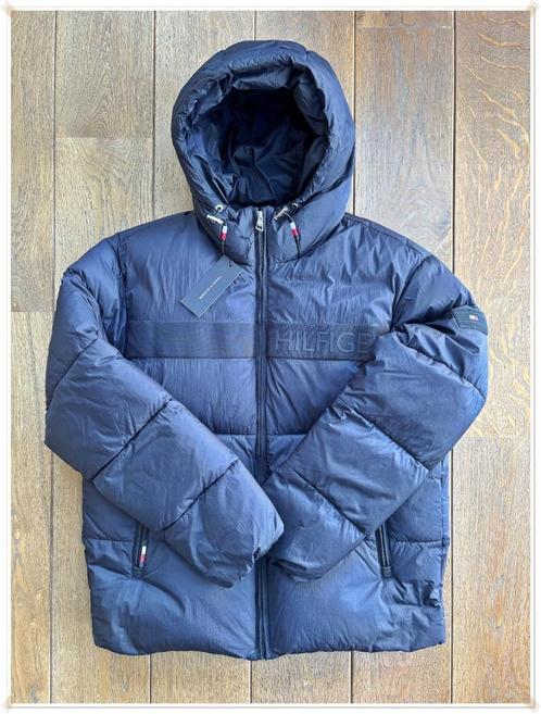 TOMMY HILFIGER – DOUDOUNE A CAPUCHE NEUVE – T. : L, Kleding | Heren, Jassen | Winter, Nieuw, Maat 52/54 (L), Blauw, Ophalen of Verzenden