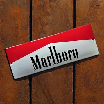 Emaille Schild MARLBORO Red Tabak Reclamebord Vintage Plaque beschikbaar voor biedingen