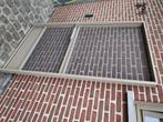 Hordeur  in aluminium met pompsysteem., Doe-het-zelf en Bouw, Deuren en Vliegenramen, Kunststof, Gebruikt, Hordeur, Minder dan 200 cm