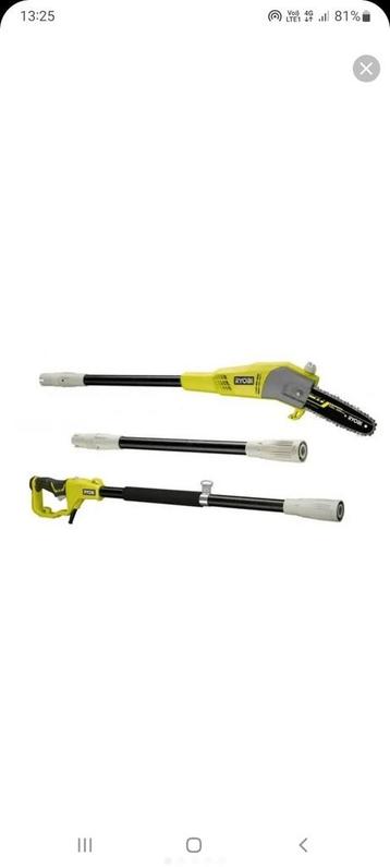 Ryobi RPP755E Telescopische snoeikettingzaag - 750W beschikbaar voor biedingen