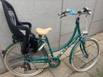 Dames fiets met nieuwe kinderstoel, Fietsen en Brommers, Gebruikt, Versnellingen, 1 zitje, Ophalen