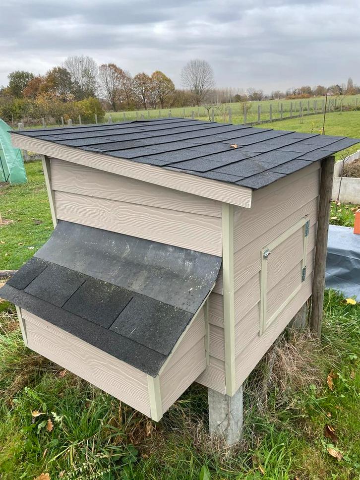 Kippenhok, zelfgebouwd bijna niet gebruikt, Dieren en Toebehoren, Pluimvee | Toebehoren, Nieuw, Ophalen