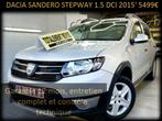 DACIA SANDERO STEPWAY 1.5 DCI ‼️GARANTIE 1 AN CTOK‼️, Euro 5, Zwart, 4 cilinders, 5 deurs