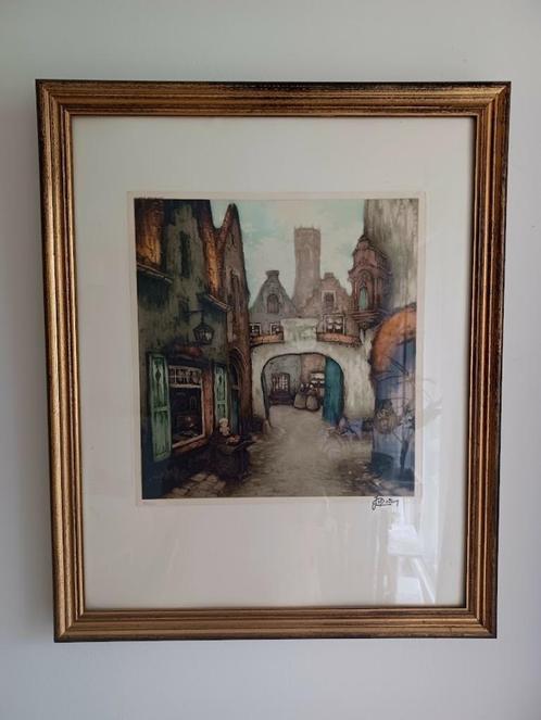 Jef Codron 'Sérénité'. Gesigneerde litho 115/350, Antiek en Kunst, Kunst | Schilderijen | Klassiek, Ophalen of Verzenden