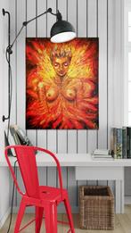 Groot modern en expressief schilderij Mk Art, Ophalen