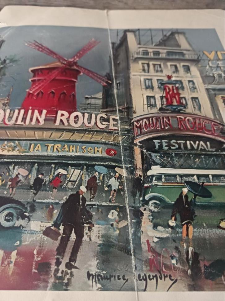 Affiche moulin rouge, Verzamelen, Posters, Ophalen of Verzenden