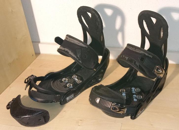 Burton Custom Black L Snowboardbindingen, Sport en Fitness, Snowboarden, Gebruikt, Bindingen, Ophalen of Verzenden