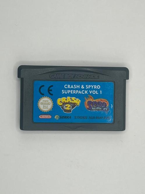 Crash & Spyro Superpack Vol 1 GameBoy Advance Gba Loose, Games en Spelcomputers, Games | Nintendo Game Boy, Zo goed als nieuw
