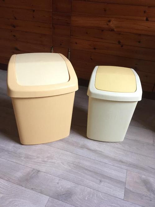 Vuilnisbakjes CURVER (2 stuks), Maison & Meubles, Accessoires pour la Maison | Poubelles, Comme neuf, Synthétique, moins de 10 litres