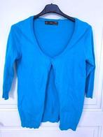 Zara : nieuw blauw gilet vest cardigan 2/3 mouwen , mt L, Blauw, Zara, Maat 42/44 (L), Nieuw