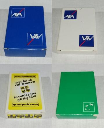 Kaartspel / Speelkaarten - Banken - Axa - Europabank - BNP F beschikbaar voor biedingen