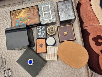 Prachtige vintage juwelendozen/ sieradendozen vanaf 7eu  beschikbaar voor biedingen