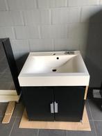 badkamermeubel zwart met gootsteen, Ophalen, Gebruikt, Spiegelkast