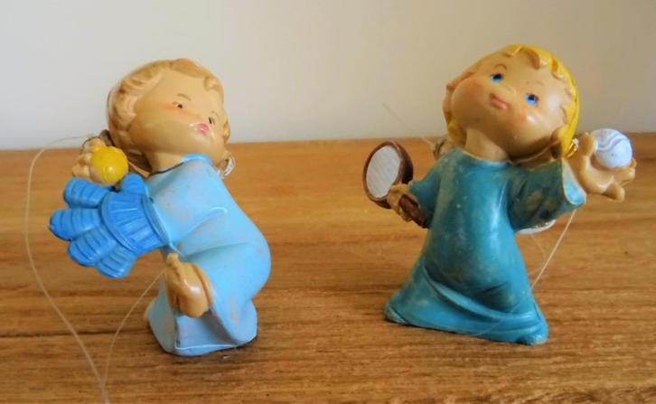 Duo sportieve engeltjes. Jaren '70, Disney World Florida, Diversen, Kerst, Gebruikt, Ophalen of Verzenden