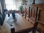 Volledige eiken eetplaats, Huis en Inrichting, Complete eetkamers, Ophalen, Gebruikt