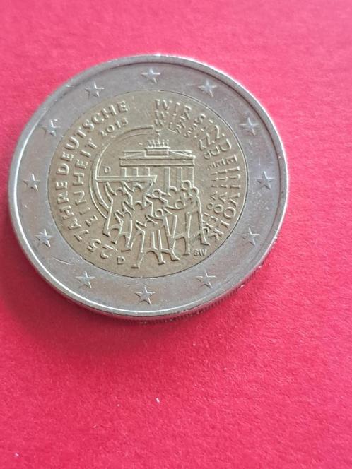 2015 Duitsland 2 euro 25 jaar Duitse Eenheid D München, Postzegels en Munten, Munten | Europa | Euromunten, Losse munt, 2 euro