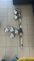 Mooie grote chrome spiegelbol hanglamp en bijh. Hanglampen, Huis en Inrichting, Lampen | Hanglampen, Ophalen, Gebruikt, 50 tot 75 cm