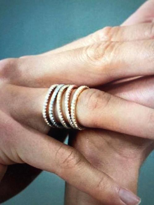 5 alliances or 18 carats et diamants T55, Handtassen en Accessoires, Ringen, Nieuw, Goud, Goud, Met edelsteen, Ophalen