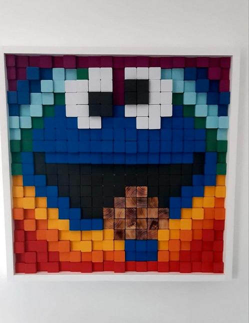 3D wood art, Wall art , kunstwerk hout, schilderij, Antiek en Kunst, Kunst | Schilderijen | Abstract, Ophalen