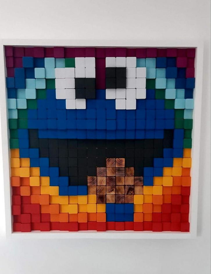 3D wood art, Wall art , kunstwerk hout, schilderij, Antiek en Kunst, Kunst | Schilderijen | Abstract, Ophalen