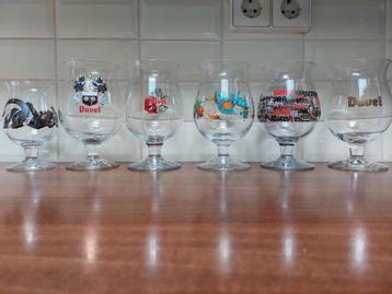 Set van 6 Duvel glazen ZIE OMSCHRIJVING  beschikbaar voor biedingen