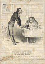Honoré Daumier litho "Le Lievre Plante Parasite", Ophalen