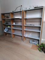Grijze metalen rekken, Huis en Inrichting, Kasten | Stellingkasten, Ophalen, Gebruikt