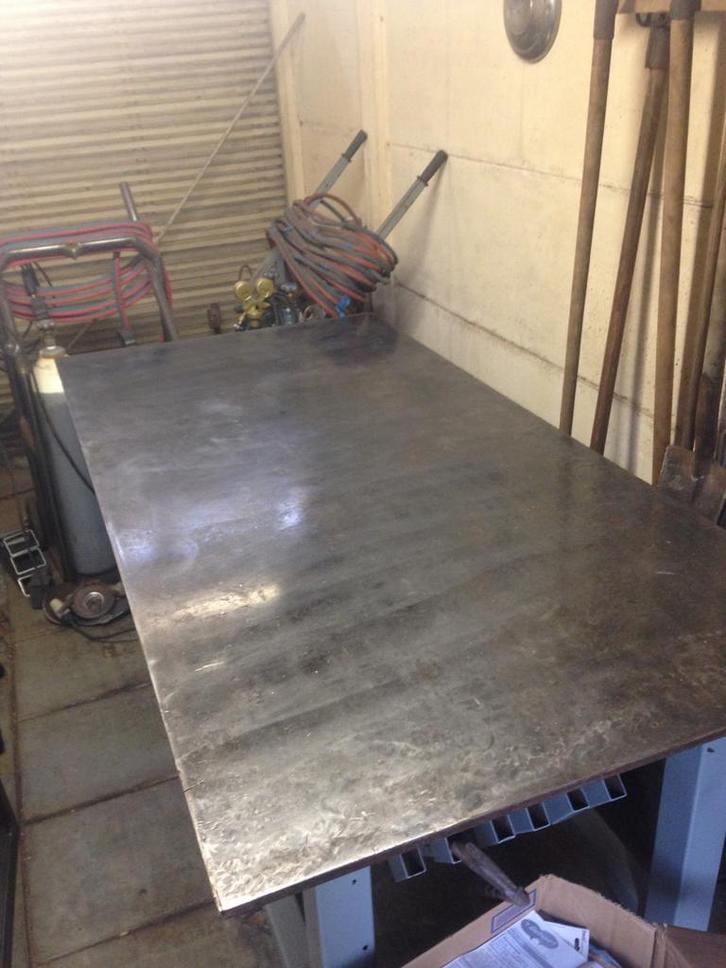 Lastafel/ metalen werkbank, Doe-het-zelf en Bouw, Werkbanken, Ophalen