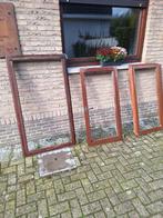 ramen (meranti), Doe-het-zelf en Bouw, Glas en Ramen, Ophalen, Gevelraam of Ruit, Gebruikt, 80 tot 120 cm