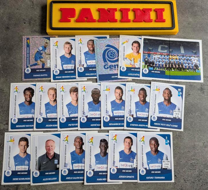 Panini FOOTBALL 2015 20 AUTOCOLLANTS RACING GENK FOOTBALL, Hobby & Loisirs créatifs, Autocollants & Images, Neuf, Enlèvement ou Envoi