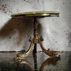 Table basse / table d'appoint vintage en onyx avec cadre en, Antiquités & Art, Enlèvement ou Envoi