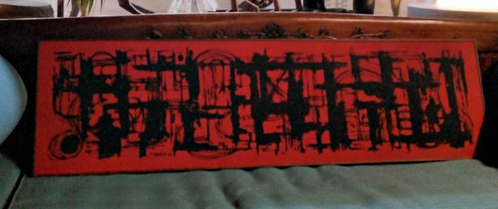 Kunstwerk op doek van T Mauger ’62, Antiquités & Art, Art | Peinture | Classique, Enlèvement